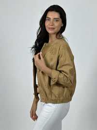 Chaqueta Mezclilla Diseño Broderi