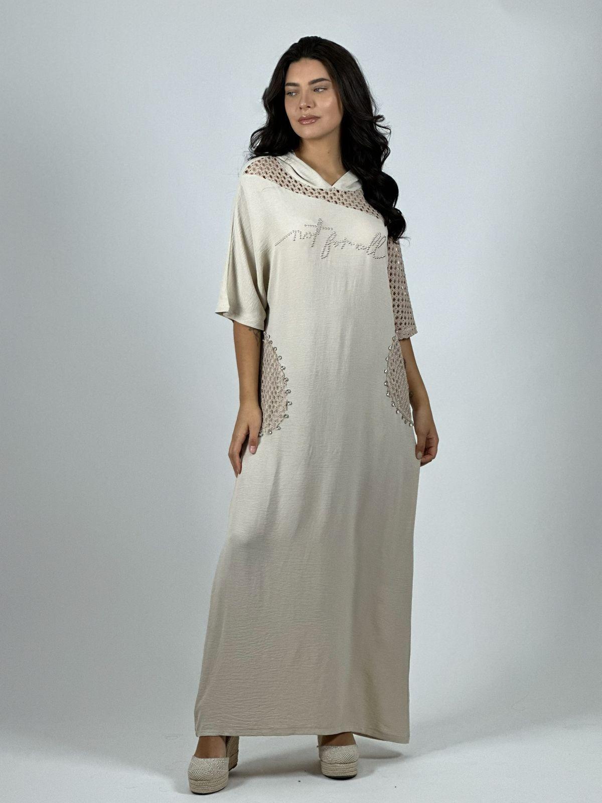 Vestido Lino Largo Holgado