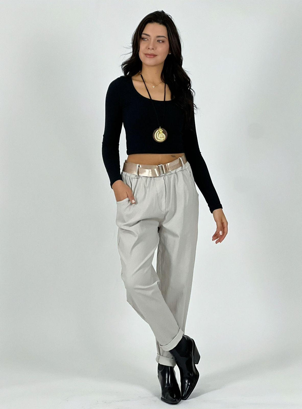 Jogger Italiano con Cinturón