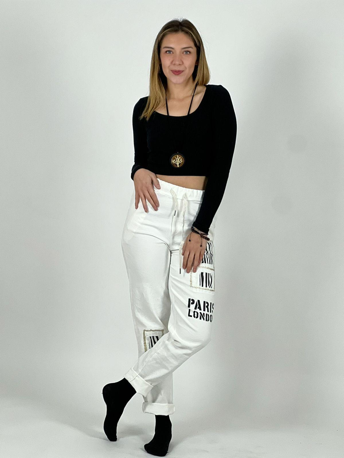 Jogger Italiano Letras y Print