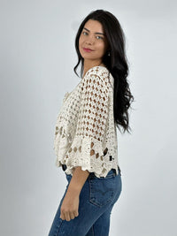 Polera Crochet Amarrada