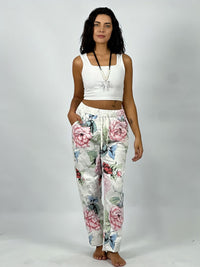 Jogger Italiano Gabardina Floral