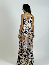 Vestido Viscosa Print, Estrellas y Letras