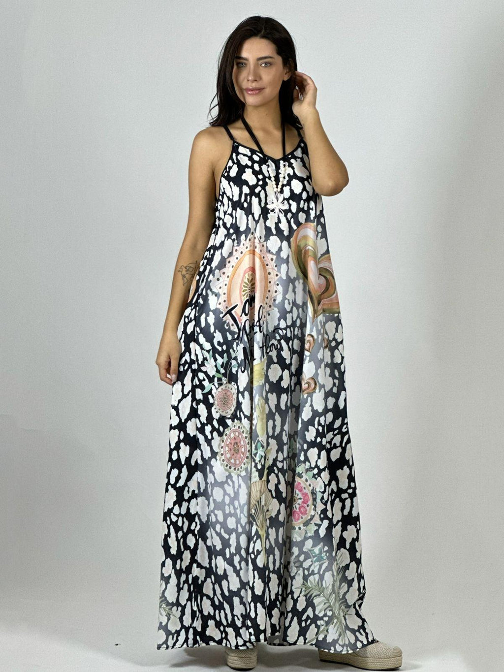 Vestido Viscosa Print con Corazón