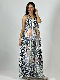 Vestido Viscosa Print con Corazón