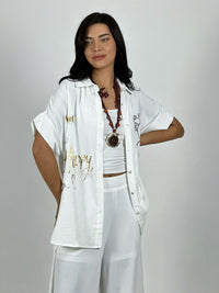 Blusa Crepé Happy Merry Oso Brillante