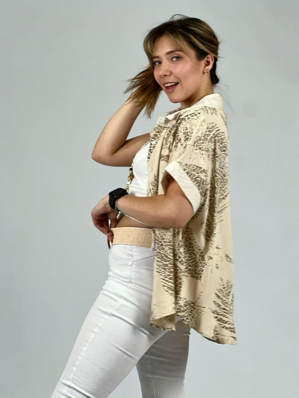 Blusa Lino Estampados print