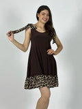 Mini Vestido Lycra Dupont Toques Print