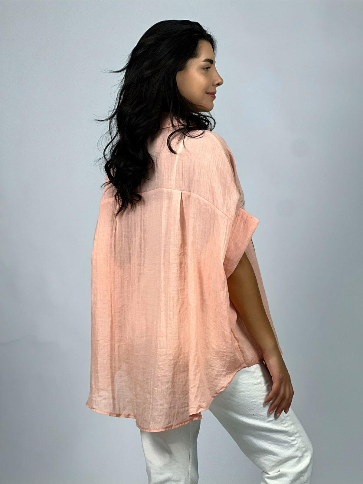 Blusa Bordado Love con Lentejuelas
