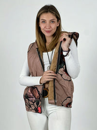 Parka Italiana Corta Estampado Flores