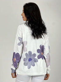 Sweater de Hilo con Flores