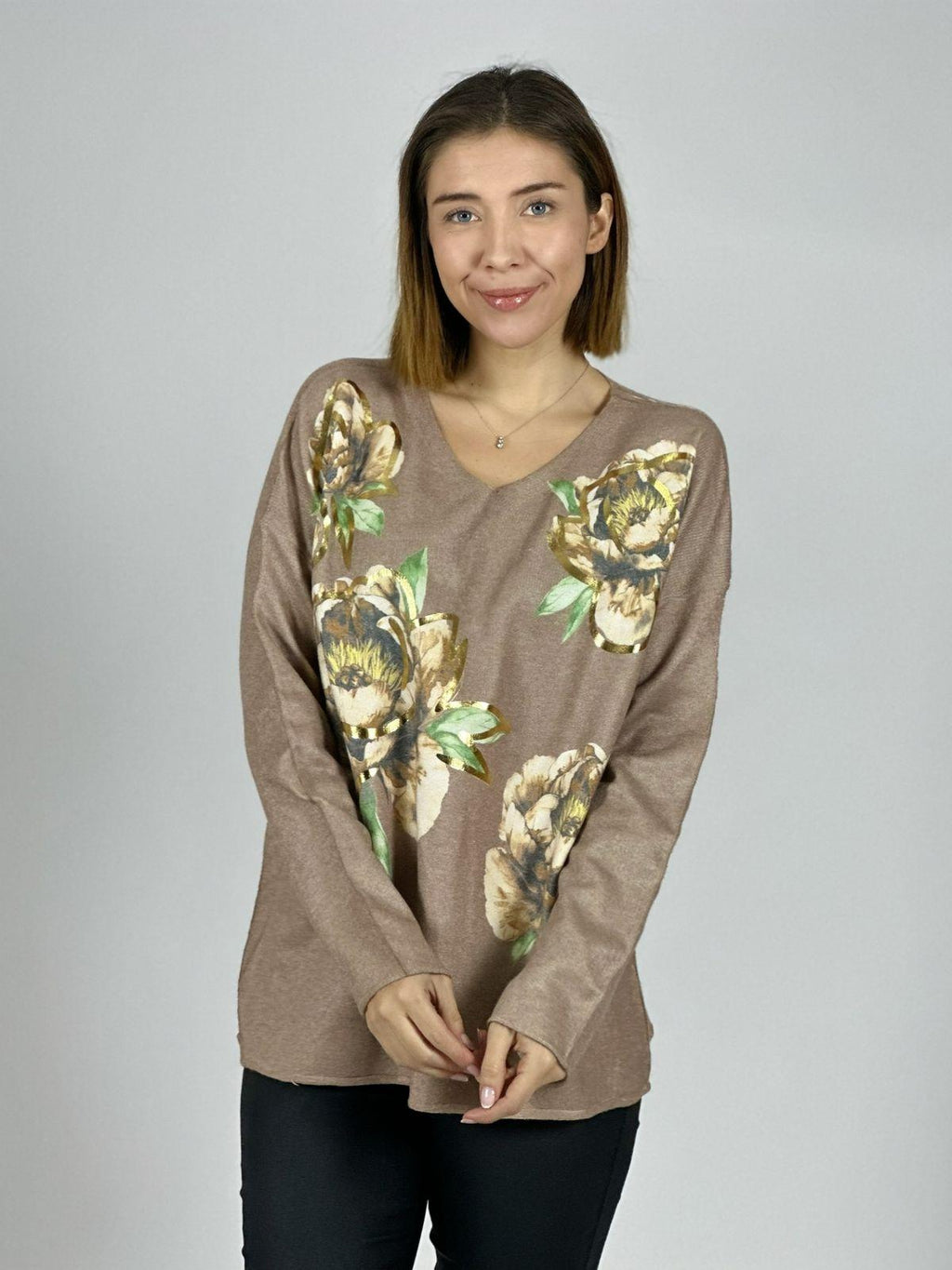 Sweater Spandex Estampado Floral