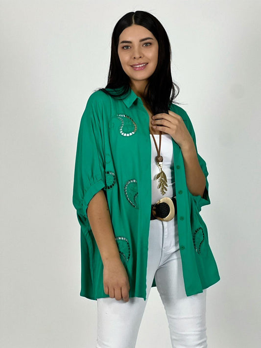 Blusa Viscosa con Diseño