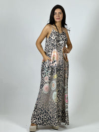 Vestido Viscosa Print con Corazón