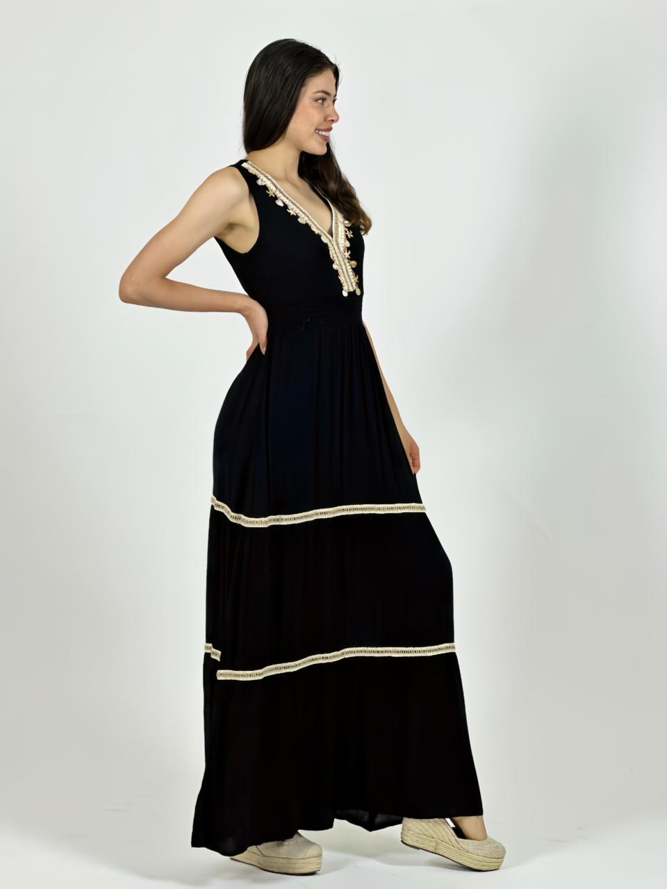 Vestido Boho Estrellas y Conchas