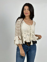 Polera Crochet Amarrada