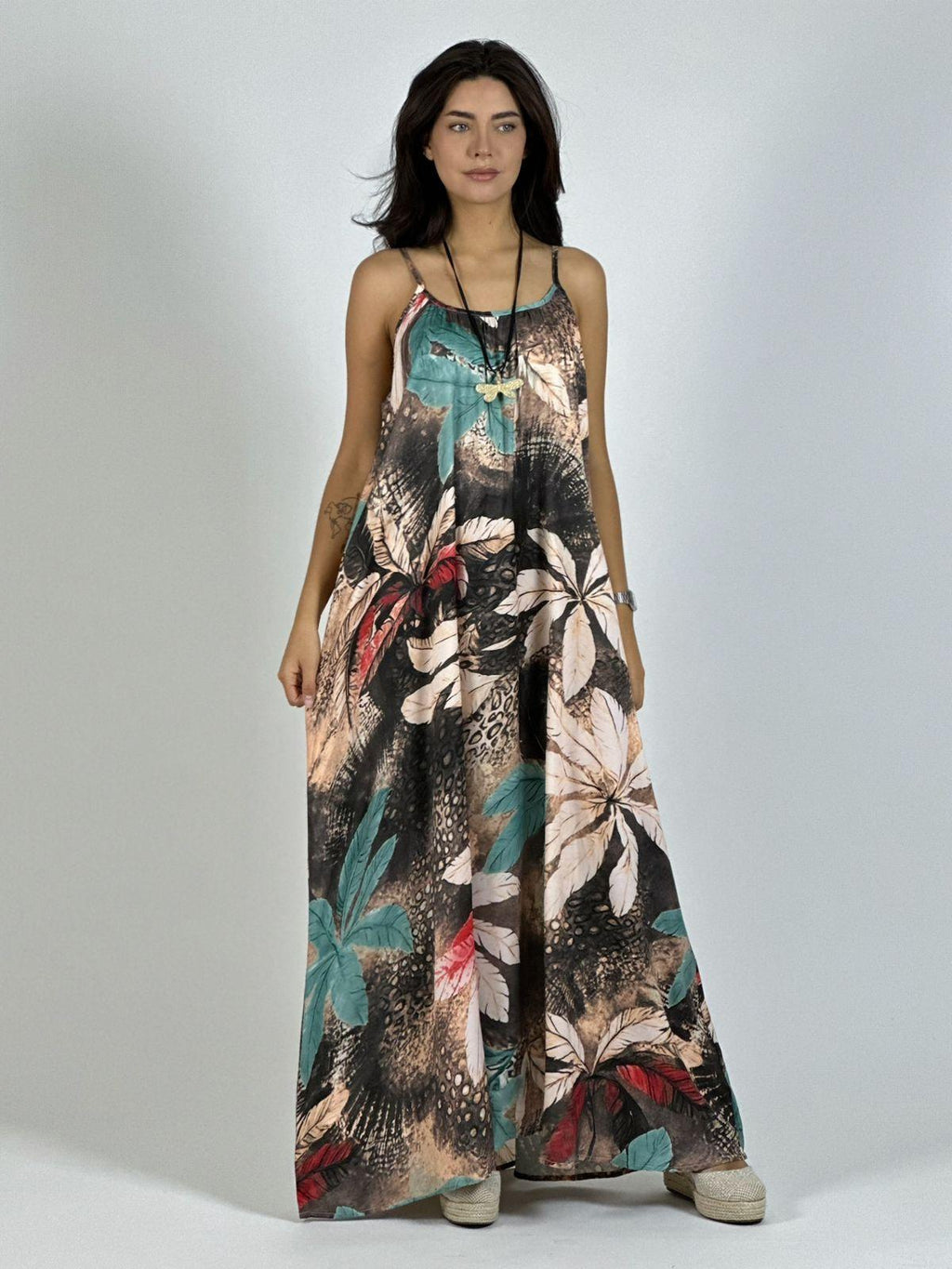 Vestido Estampado Hojas