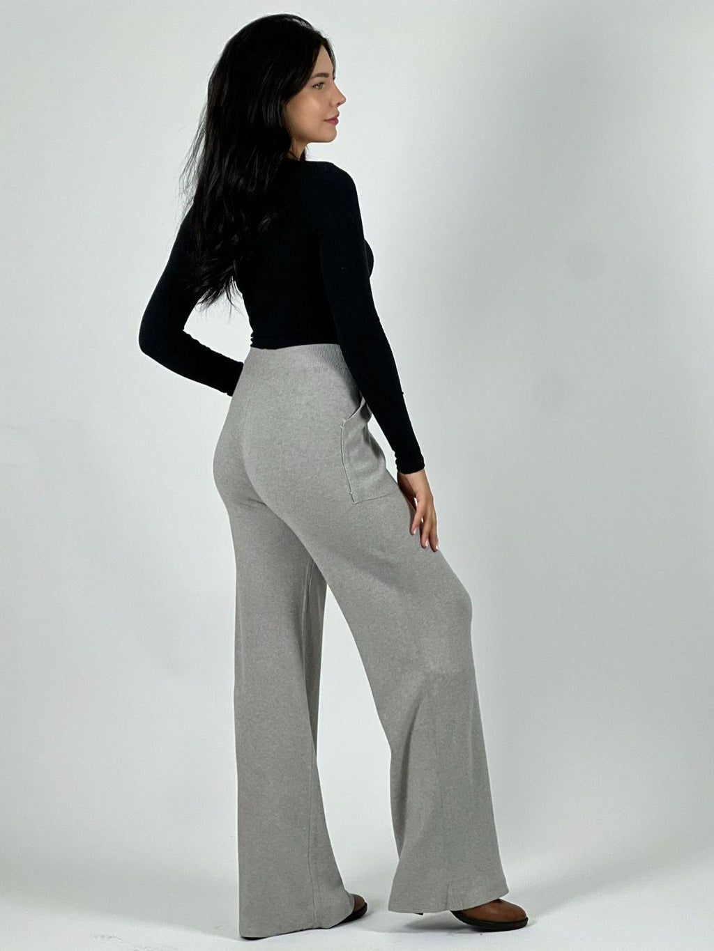 Pantalón De Lana con Bolsillos