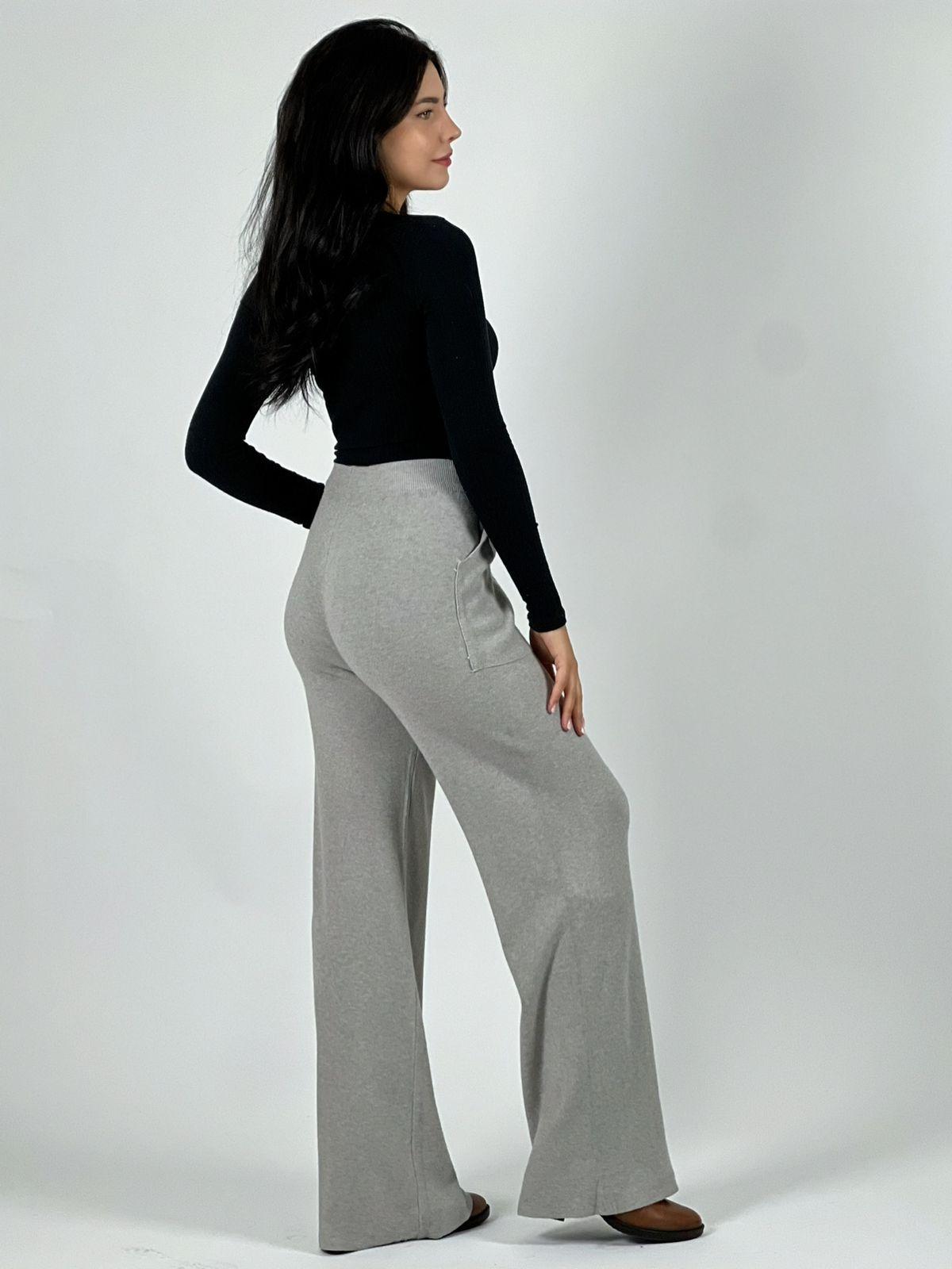 Pantalón De Lana con Bolsillos