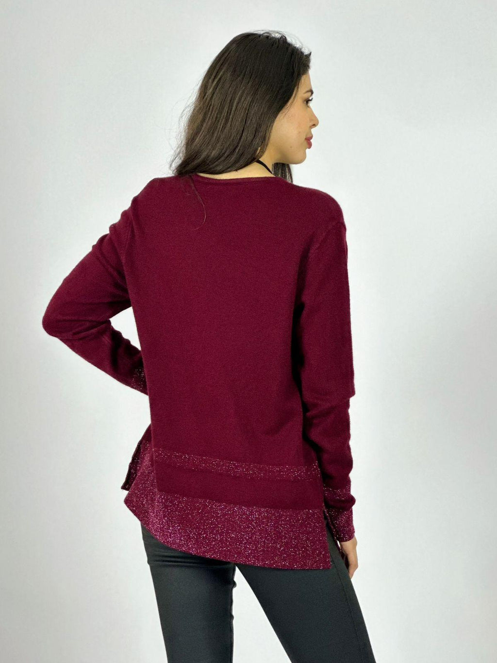 Sweater Spandex Bordes con Brillos