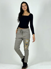 Jogger Italiano Estampado Triple Corazón