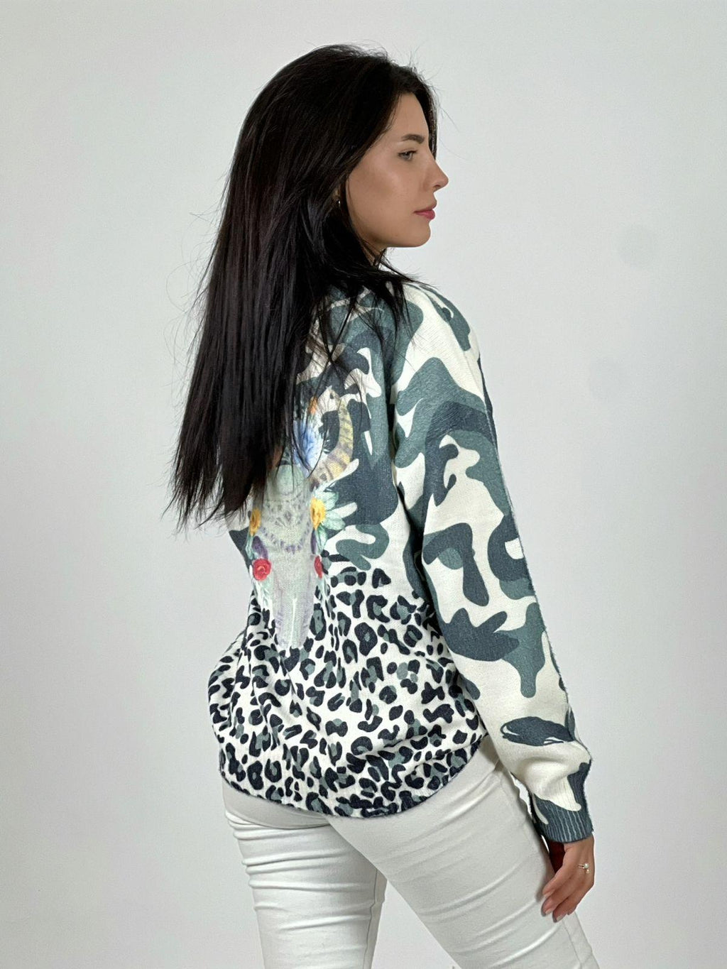 Sweater Cashmere Print