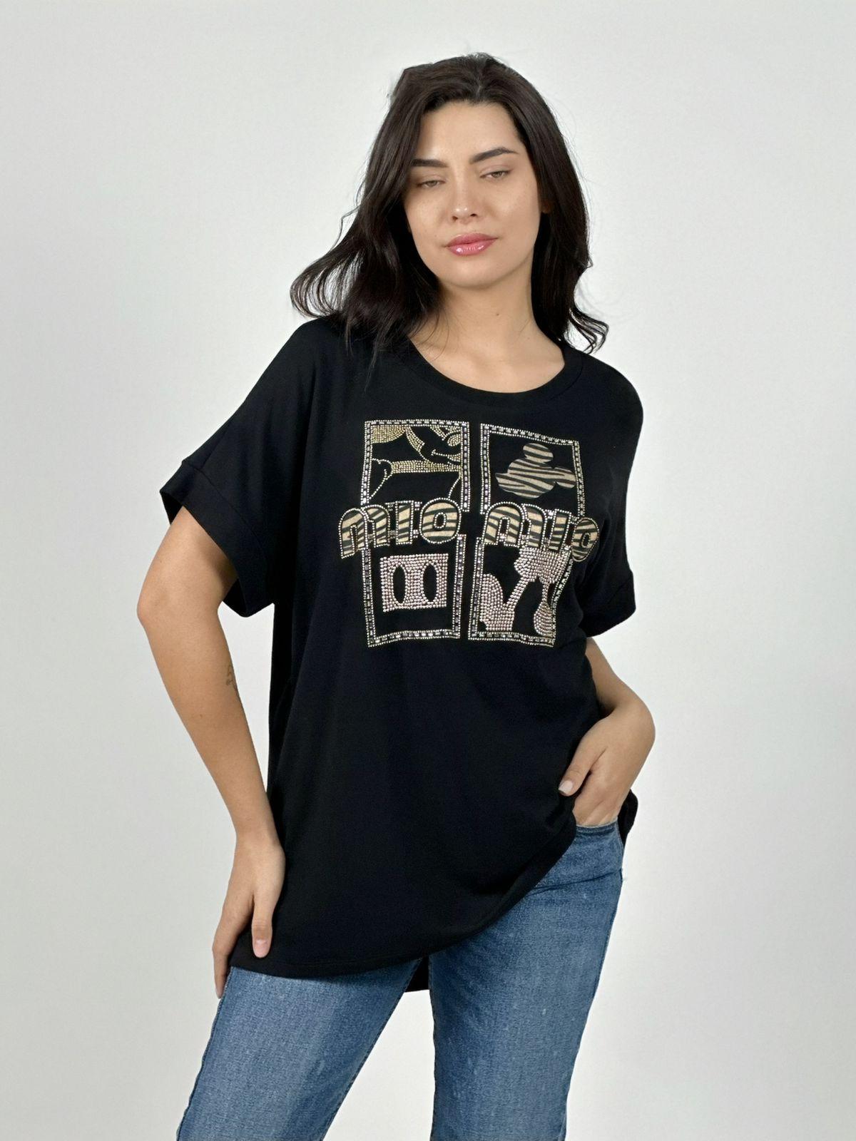 Polera Casual Algodón Mickey Brillante