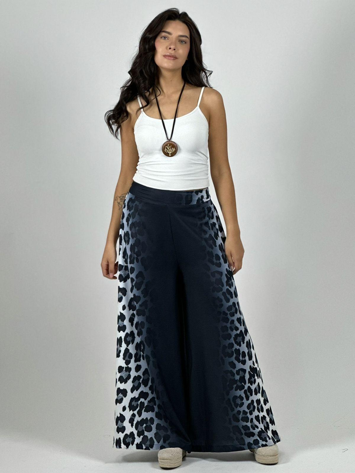 Palazzo Crepé Degrade Costado Print