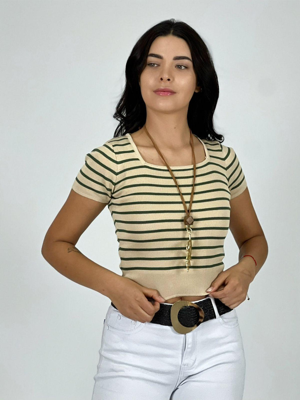 Polera Top de Líneas