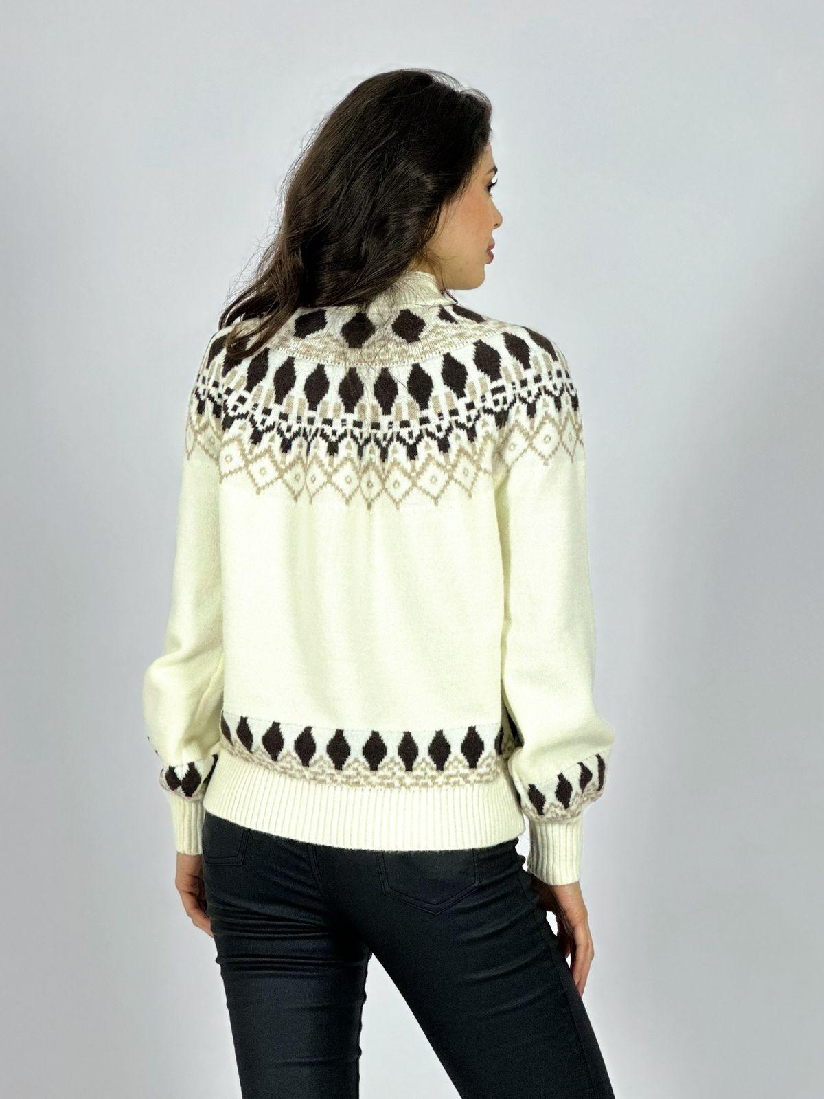 Sweater Lana Diseño Tipo Rombo