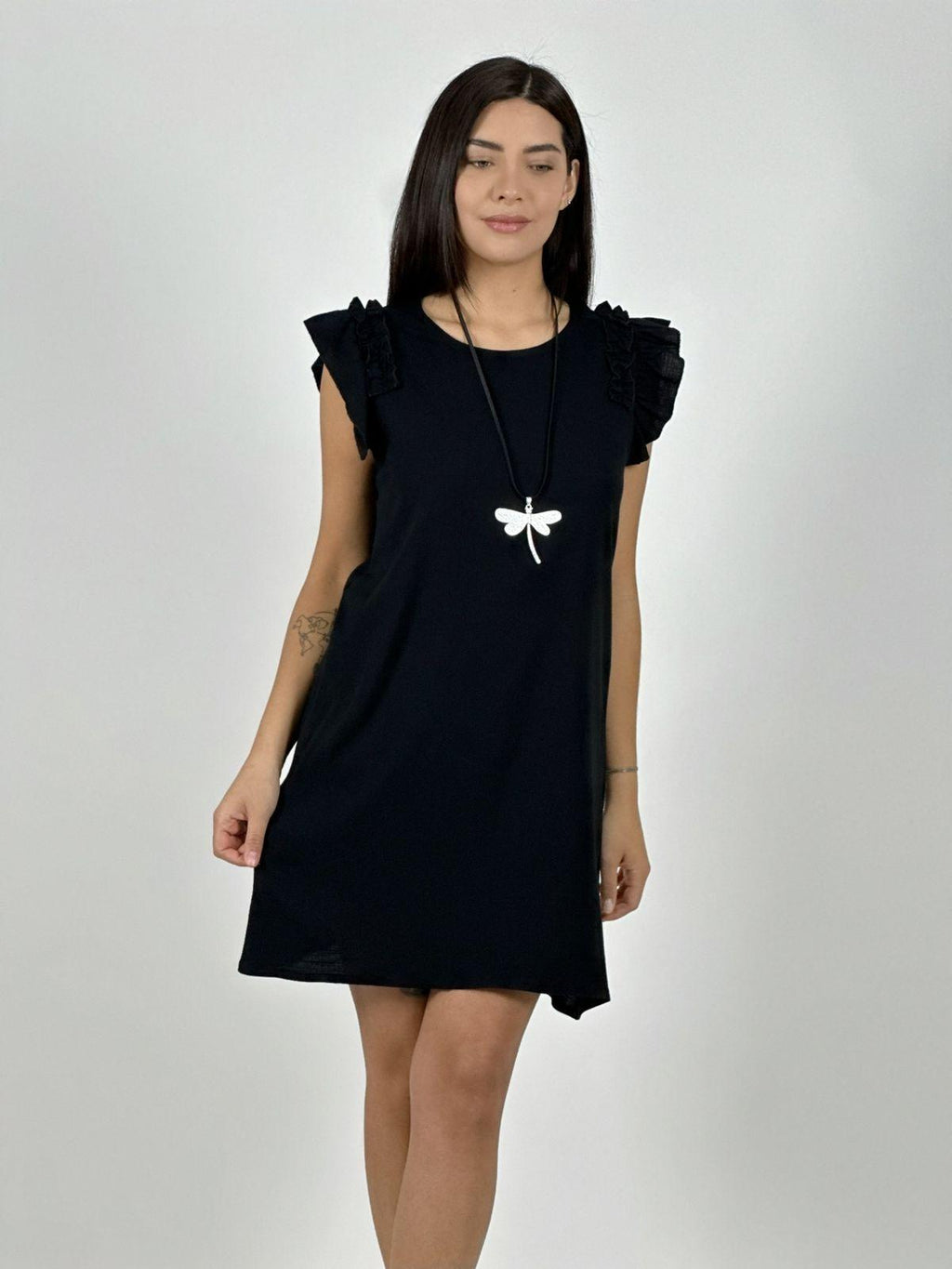 Mini Vestido Lino Faroleo