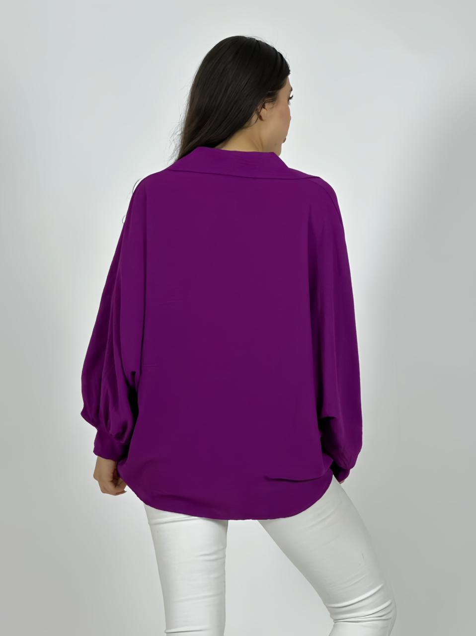 Blusa Italiana Cey Manga Globo