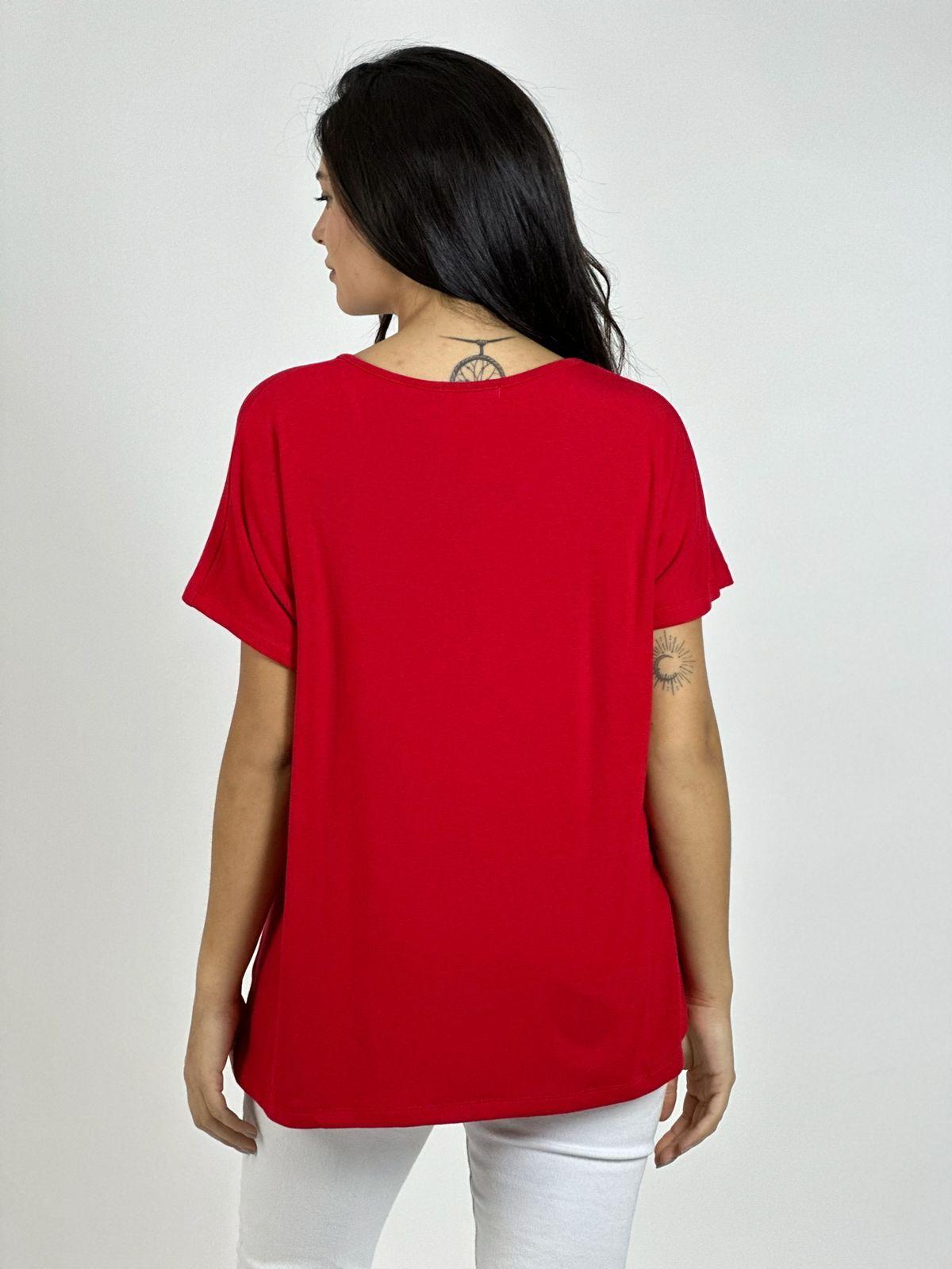 Polera Algodón 3 Corazones Print