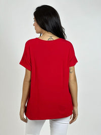 Polera Algodón 3 Corazones Print