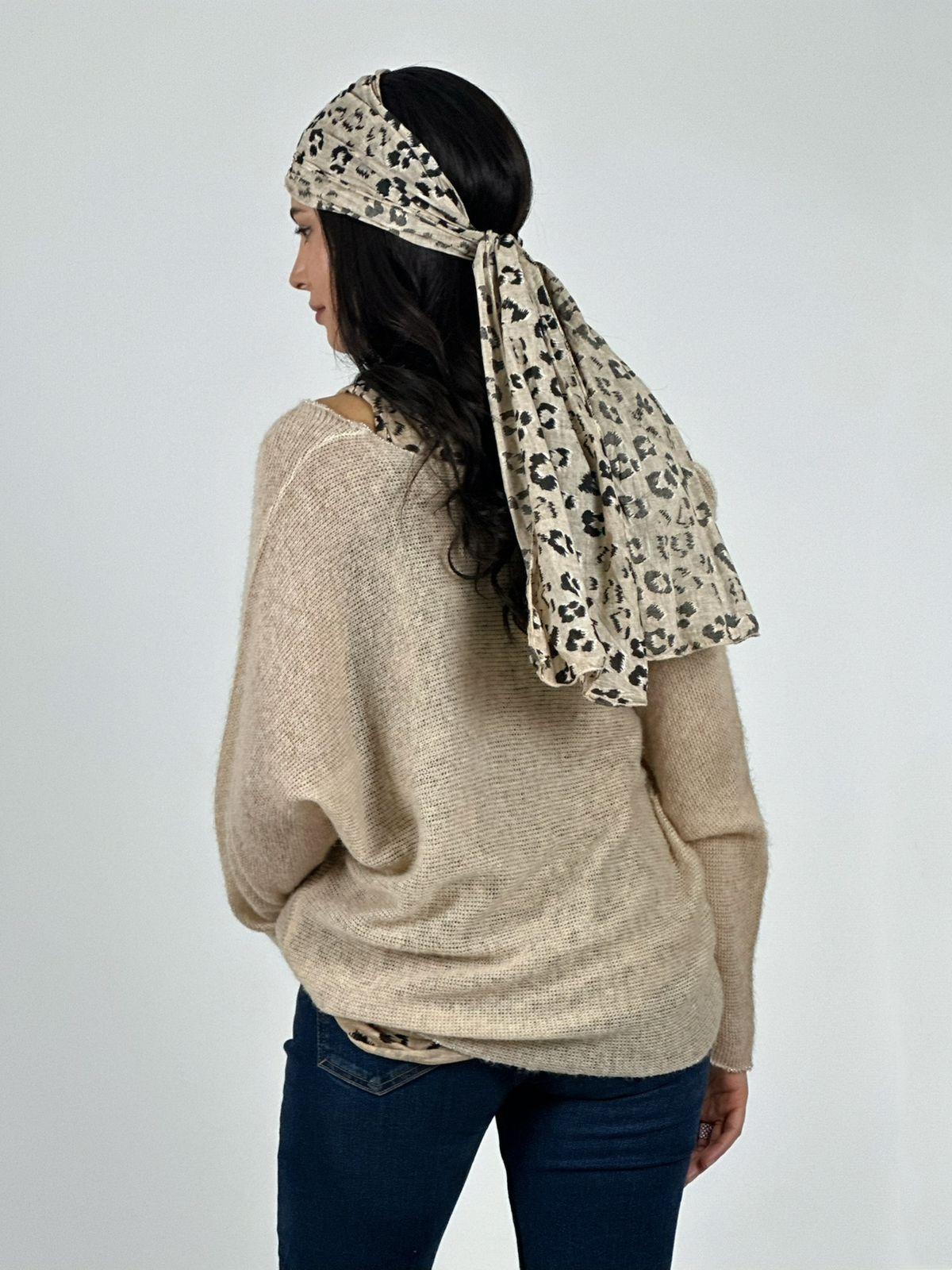 Polera Doble Italiana Con Lazo Print