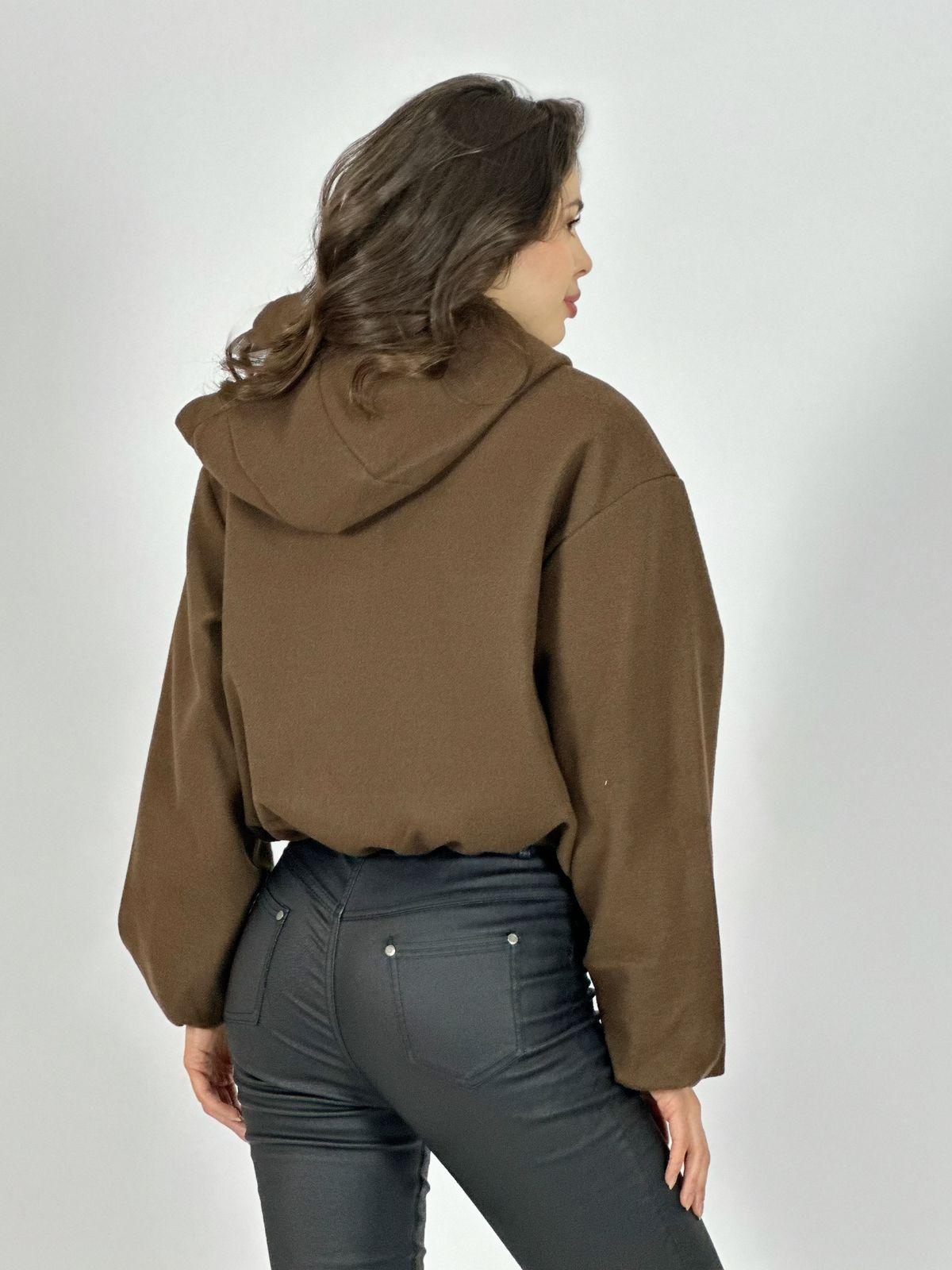 Chaqueta Bomber Corta con Gorro