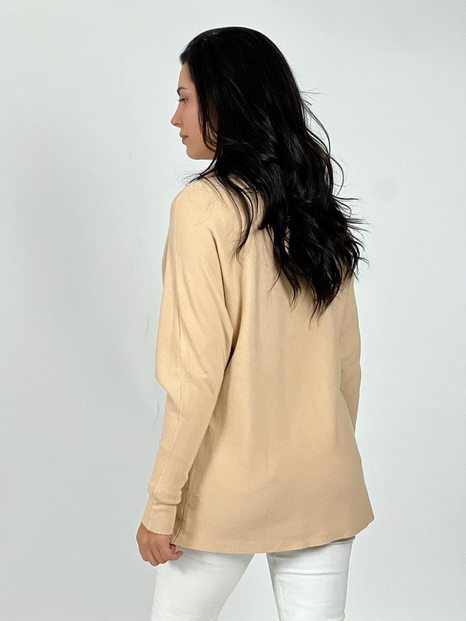 Sweater Spandex de Lana Cuello Alto