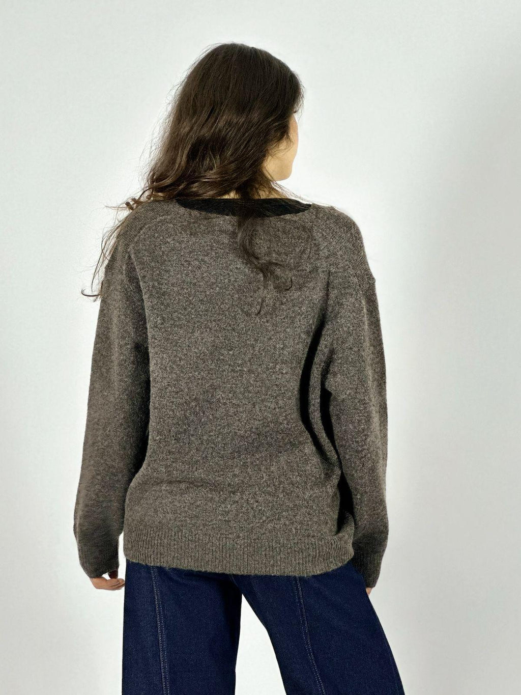 Sweater Lana Flor Bordada