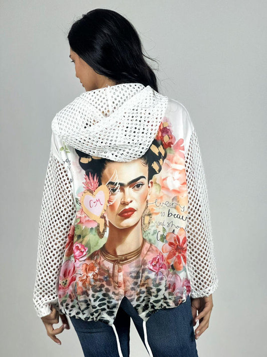 Polerón de Hilo con Cierre Dorso Frida Kahlo
