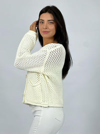 Chaleco Lana Tejido Con Botones Grandes