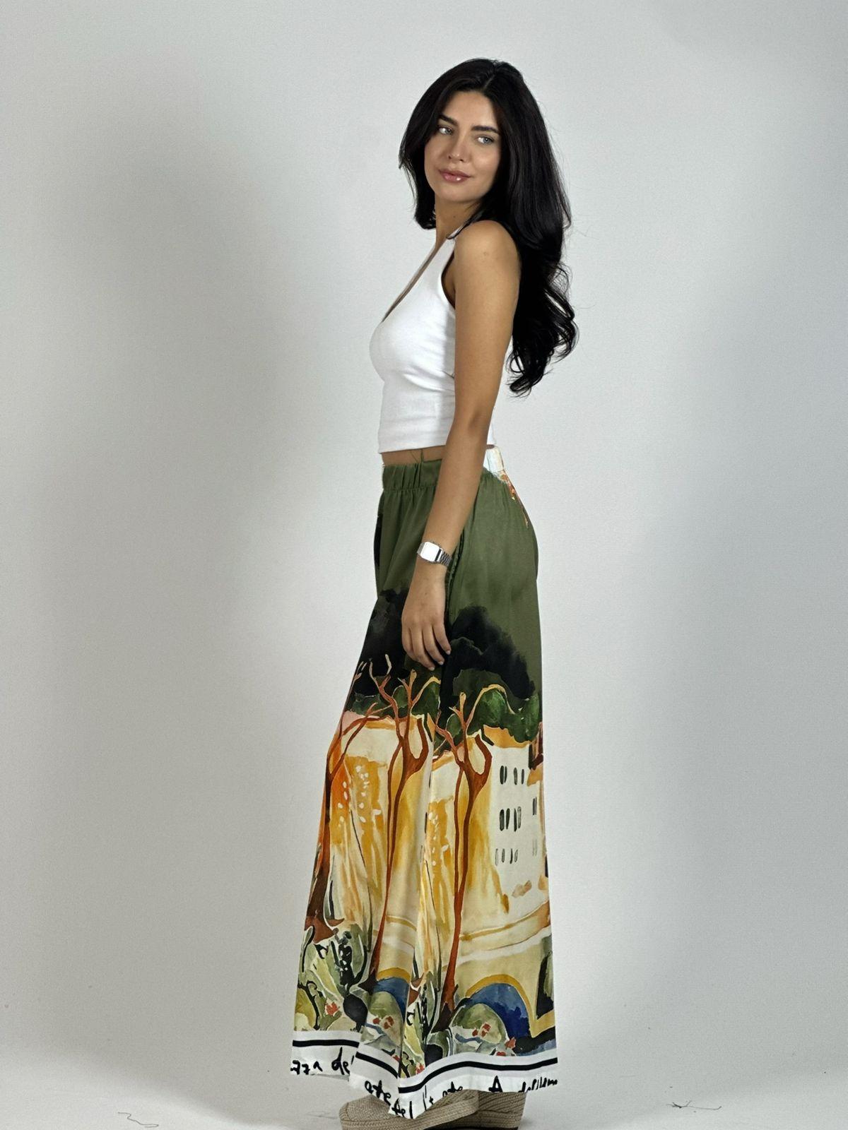 Palazzo Satín Estampado