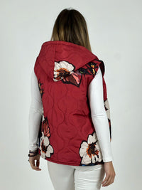 Parka Italiana Corta Estampado Flores