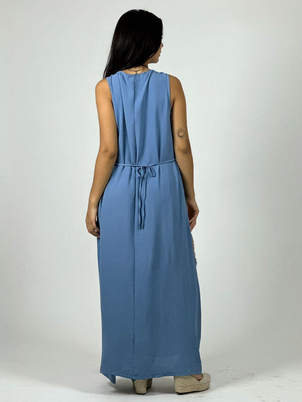 Vestido Crepé  Estrella Brillante