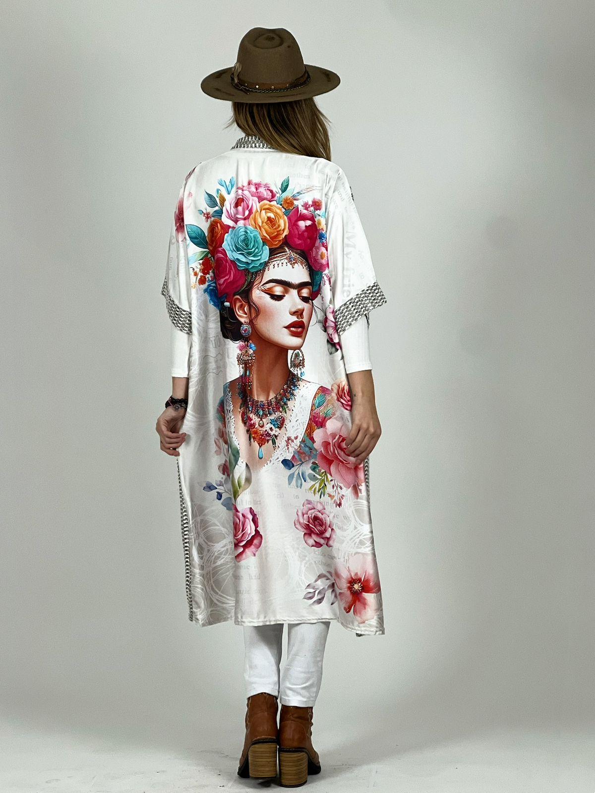 Tapado Italiano Tejido Dorso Frida Kahlo