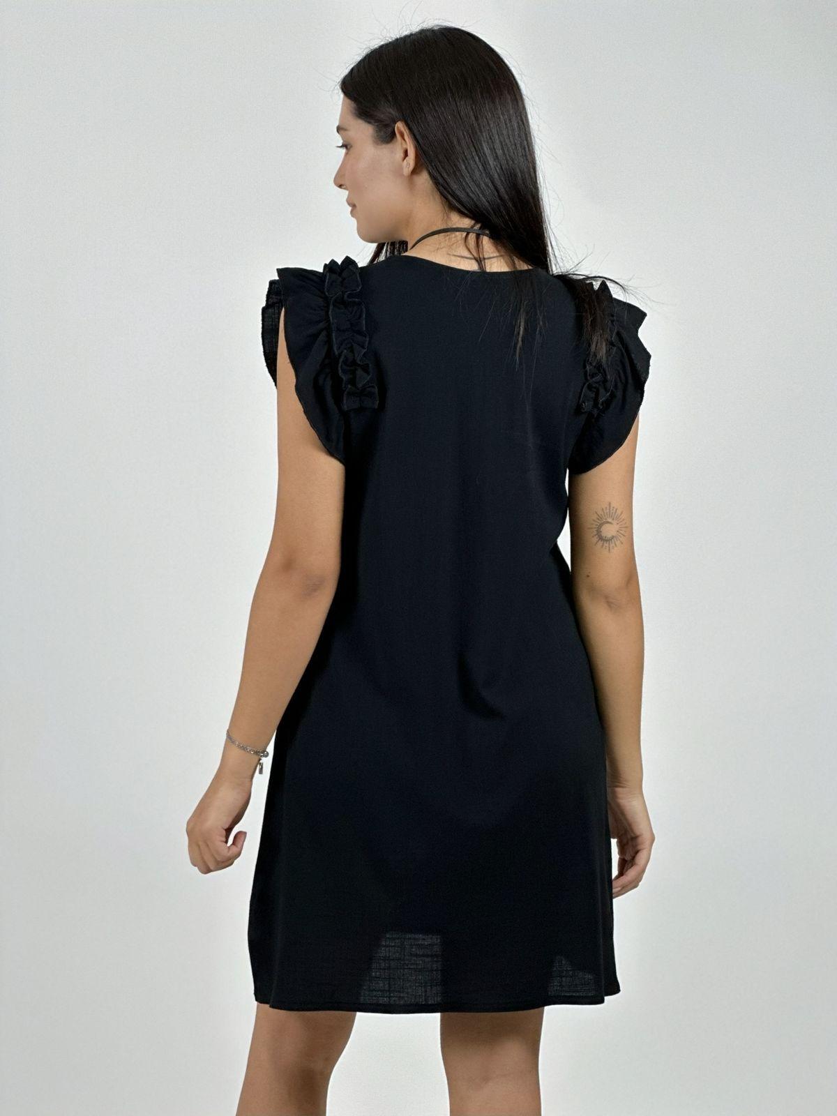 Mini Vestido Lino Faroleo