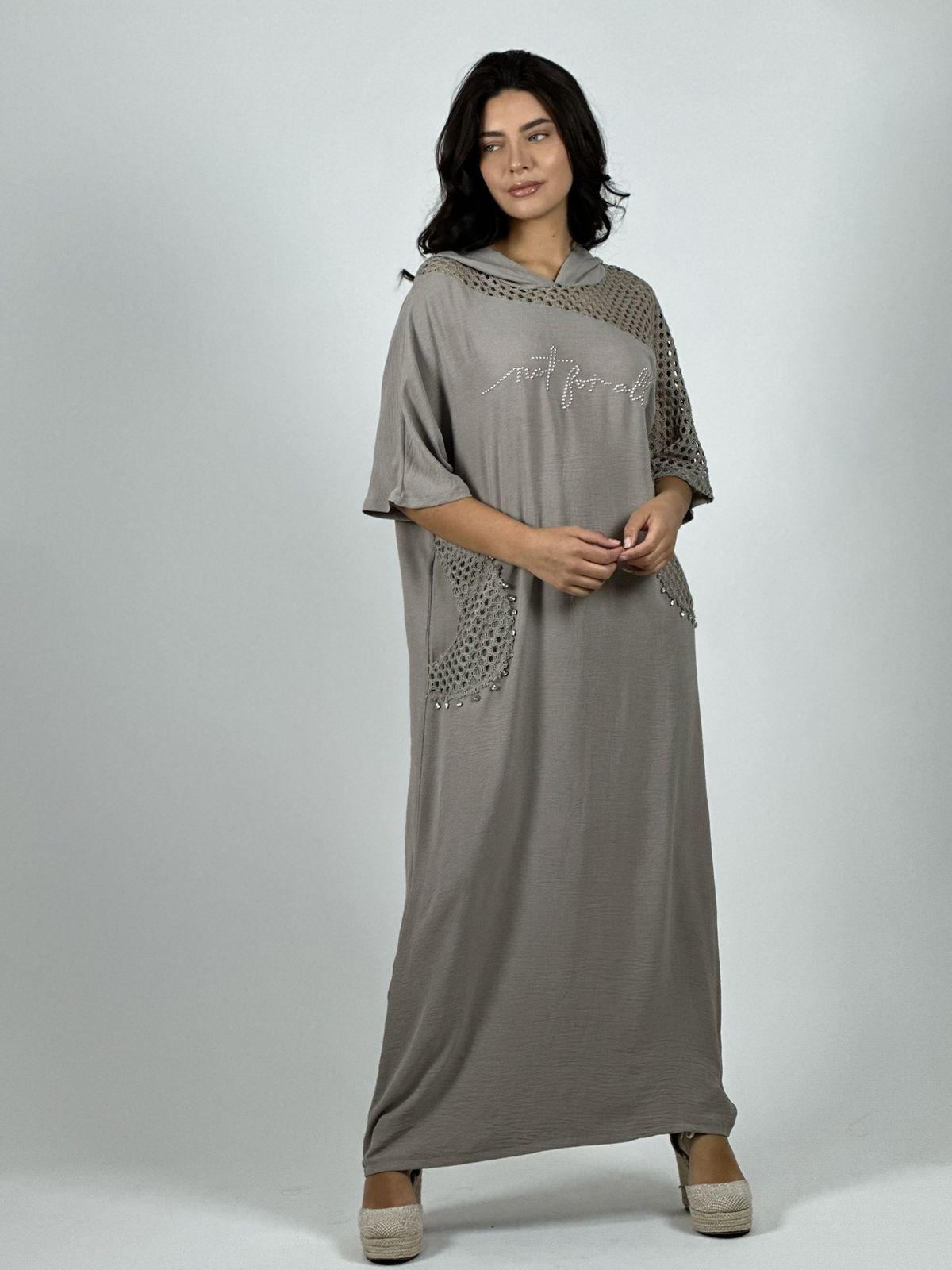 Vestido Lino Largo Holgado