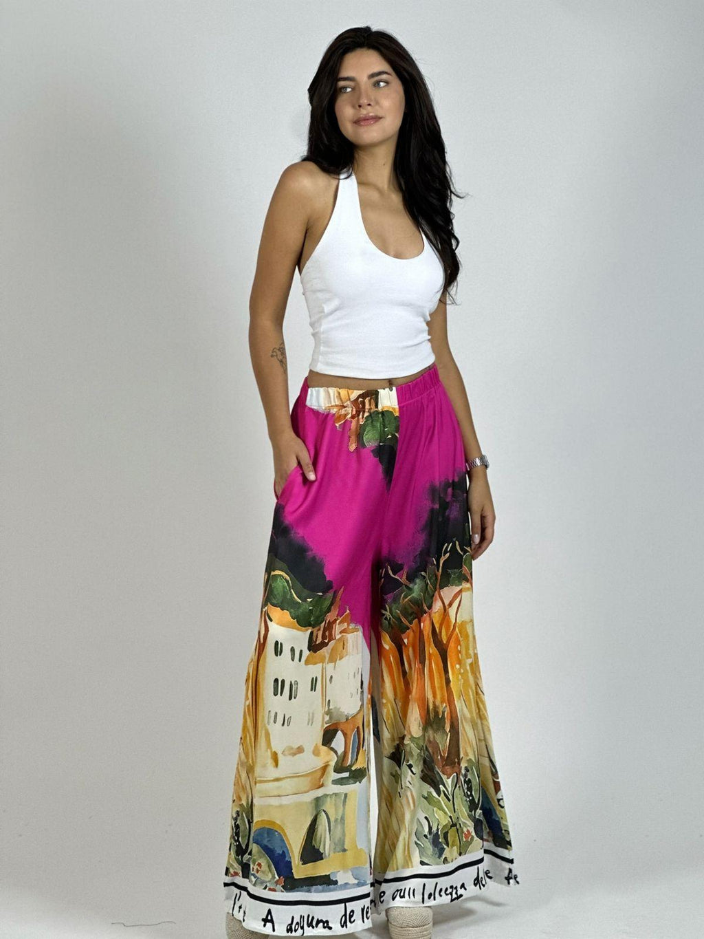 Palazzo Satín Estampado