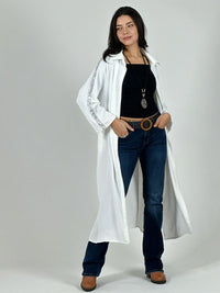 Blusón Camisero Tela Cey Con Detalles Brillantes