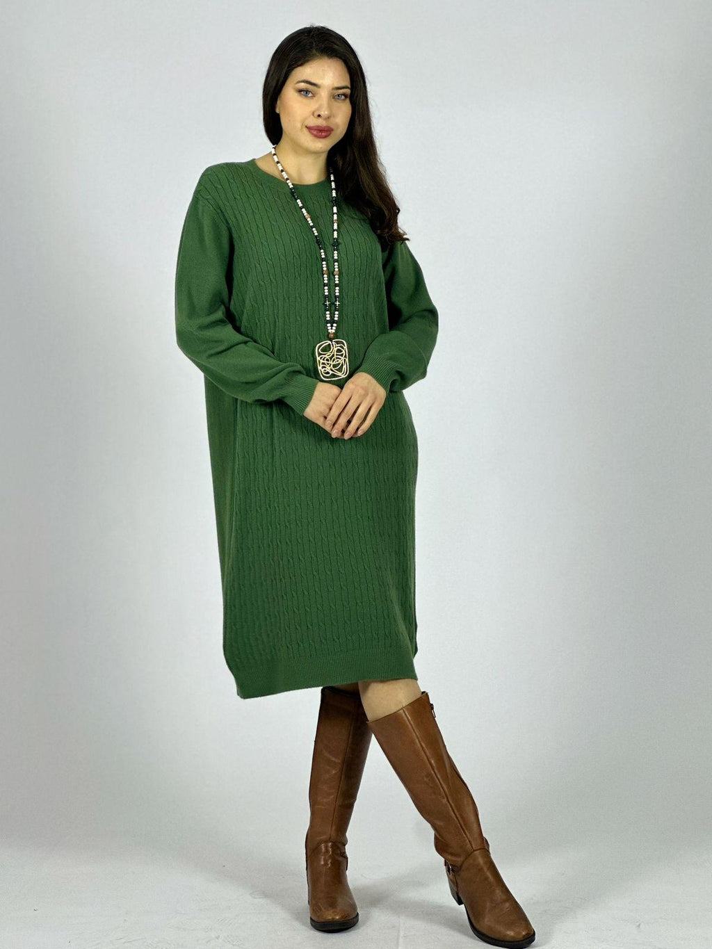 Vestido de Lana Texturizado