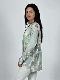 Sweater Spandex Flor de Loto Brillos